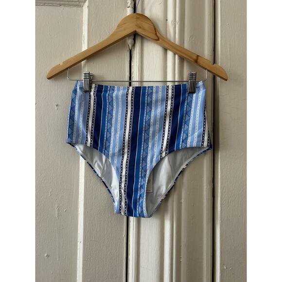 Lemlem Blue Striped Swim Bottom NWT | S - Picture 1 of 4